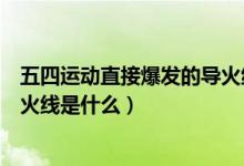 五四運(yùn)動直接爆發(fā)的導(dǎo)火線是什么（導(dǎo)致五四運(yùn)動爆發(fā)的導(dǎo)火線是什么）
