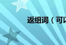 返組詞（可以組很多詞語(yǔ)嗎）
