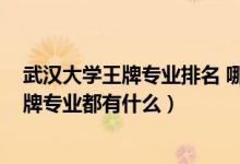 武漢大學(xué)王牌專(zhuān)業(yè)排名 哪個(gè)專(zhuān)業(yè)好（2022年武漢大學(xué)的王牌專(zhuān)業(yè)都有什么）