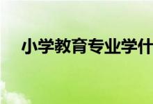小學(xué)教育專業(yè)學(xué)什么（主要課程有哪些）