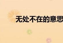 無處不在的意思（無處不在的意思）