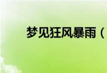 夢見狂風(fēng)暴雨（夢見狂風(fēng)暴雨解析）