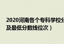 2020河南各個(gè)?？茖W(xué)校分?jǐn)?shù)線（2022年河南?？圃盒Ｅ琶白畹头?jǐn)?shù)線位次）