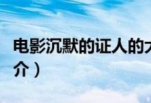 電影沉默的證人的大結(jié)局（電影沉默的證人簡介）