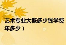 藝術(shù)專業(yè)大概多少錢學(xué)費（2022全國各院校藝術(shù)專業(yè)學(xué)費一年多少）