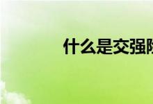 什么是交強(qiáng)險（交強(qiáng)險介紹）
