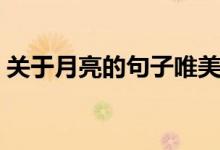 關(guān)于月亮的句子唯美簡短（朋友圈月亮文案）