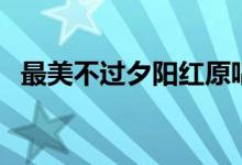最美不過(guò)夕陽(yáng)紅原唱（關(guān)于這首歌的歌詞）