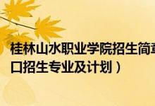 桂林山水職業(yè)學院招生簡章（2022桂林山水職業(yè)學院高職對口招生專業(yè)及計劃）
