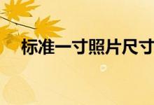 標(biāo)準(zhǔn)一寸照片尺寸（標(biāo)準(zhǔn)一寸照片尺寸）