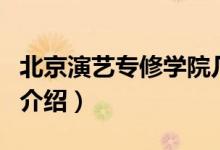 北京演藝專修學(xué)院幾本（北京演藝專修學(xué)院的介紹）