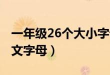 一年級(jí)26個(gè)大小字母怎么（寫 26個(gè)大小寫英文字母）