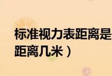 標(biāo)準(zhǔn)視力表距離是3米還是5米（標(biāo)準(zhǔn)視力表距離幾米）