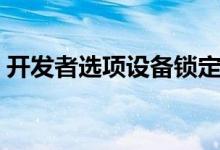開發(fā)者選項(xiàng)設(shè)備鎖定（開發(fā)者選項(xiàng)設(shè)置技巧）