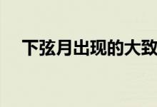 下弦月出現(xiàn)的大致時(shí)間在幾點(diǎn)（下弦月）