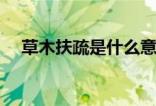 草木扶疏是什么意思（草木扶疏的含義）