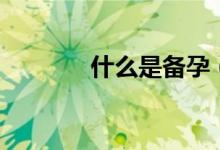 什么是備孕（需要怎么備孕）