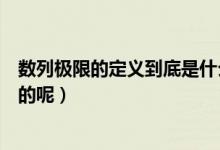 數(shù)列極限的定義到底是什么意思（數(shù)列極限的定義是怎么樣的呢）