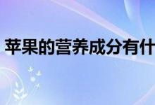 蘋果的營(yíng)養(yǎng)成分有什么（蘋果是高熱食物嗎）