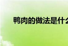 鴨肉的做法是什么（鴨肉怎么做好吃）
