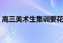 高三美術(shù)生集訓要花多少錢（花費大概多少）