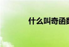 什么叫奇函數(shù)（奇函數(shù)簡述）
