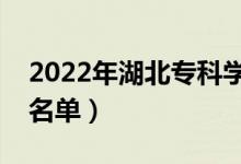 2022年湖北?？茖W(xué)校排名（最好的高職院校名單）