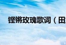 鏗鏘玫瑰歌詞（田震 歌曲鏗鏘玫瑰歌詞）