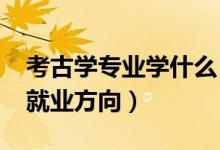 考古學專業(yè)學什么（2022考古學就業(yè)前景及就業(yè)方向）