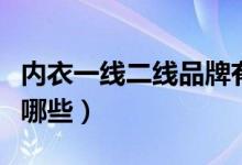 內(nèi)衣一線二線品牌有哪些（一二線內(nèi)衣牌子有哪些）