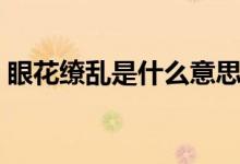 眼花繚亂是什么意思（眼花繚亂是什么意思）