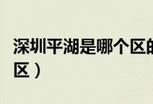 深圳平湖是哪個(gè)區(qū)的（平湖屬于深圳市的哪個(gè)區(qū)）
