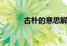 古樸的意思解釋（古樸的意思）