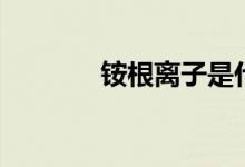 銨根離子是什么（銨根離子）