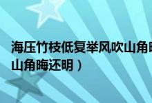 海壓竹枝低復(fù)舉風(fēng)吹山角晦還明比喻（海壓竹枝低復(fù)舉 風(fēng)吹山角晦還明）
