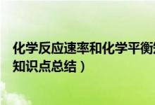 化學(xué)反應(yīng)速率和化學(xué)平衡知識點（化學(xué)反應(yīng)速率和化學(xué)平衡知識點總結(jié)）