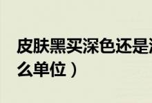 皮膚黑買(mǎi)深色還是淺色羽絨服（平方hm是什么單位）