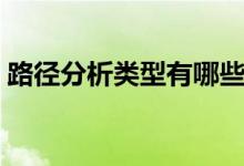 路徑分析類型有哪些（路徑分析類型的分類）
