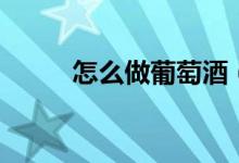 怎么做葡萄酒（葡萄酒做法簡(jiǎn)述）