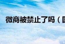 微商被禁止了嗎（國家為什么不禁止微商）