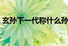 玄孫下一代稱(chēng)什么孫（玄孫下一代稱(chēng)什么孫）