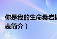 你是我的生命桑巖摸魚是哪一集（該劇的演員表簡介）