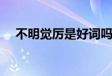 不明覺厲是好詞嗎（不明覺厲是成語嗎）