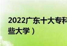2022廣東十大專科學校排名（高職可以考哪些大學）