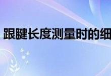 跟腱長度測量時(shí)的細(xì)則（跟腱長度測量方法）