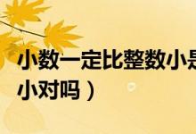 小數(shù)一定比整數(shù)小是對(duì)的嗎（小數(shù)一定比整數(shù)小對(duì)嗎）