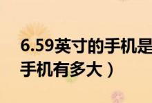 6.59英寸的手機(jī)是不是有點(diǎn)大（6.59英寸的手機(jī)有多大）