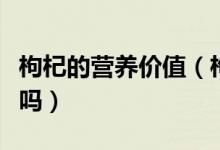枸杞的營(yíng)養(yǎng)價(jià)值（枸杞的這些營(yíng)養(yǎng)價(jià)你都知道嗎）