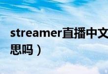 streamer直播中文名(streamer是主播的意思嗎)