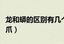 龍和蟒的區(qū)別有幾個(gè)爪（龍和蟒的區(qū)別有幾個(gè)爪）
